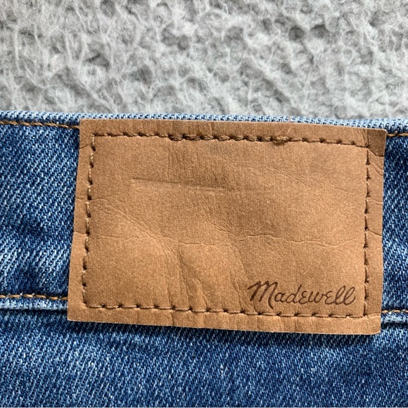 Madewell The Perfect Vintage Straight Jeans Blue Cropped Women's Petite Size 31P - Picture 13 of 16